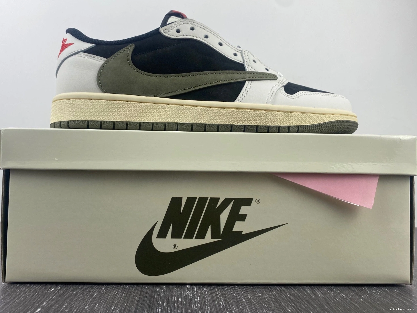 Travis x Low Air Olive 1 OG Jordan Scott DZ4137-106 0927